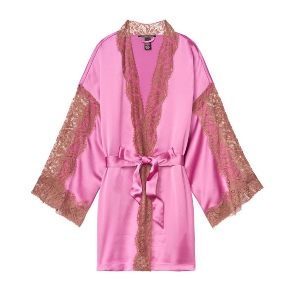 Victoria's Secret Classic Flounce Dressing Gown - Pink - Picture 3 of 3